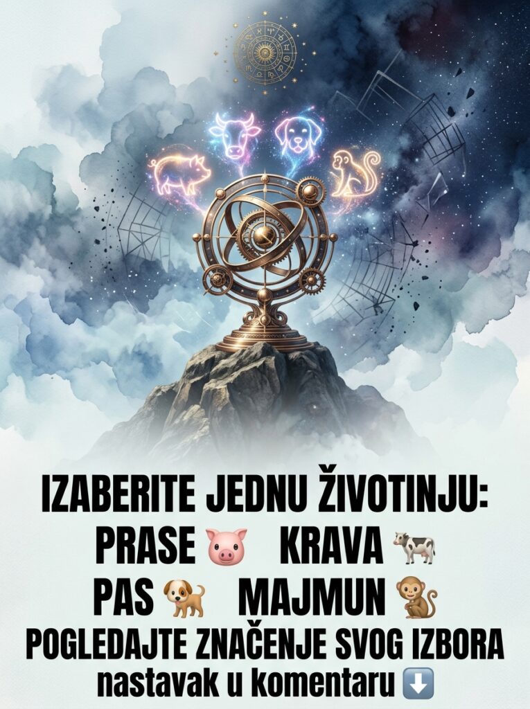 IZABERITE JEDNU ŽIVOTINJU: Prase, krava, pas ili majmun? Surova psihoanaliza koja razotkriva vašu najmračniju tajnu! (Lav, Rak, Vaga)