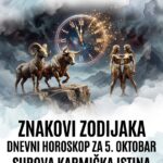 DNEVNI HOROSKOP ZA 5. OKTOBAR: Sudbonosni presek, kolaps vaših svakodnevnih laži i surova kosmička istina za Ovna, Bika i Blizance