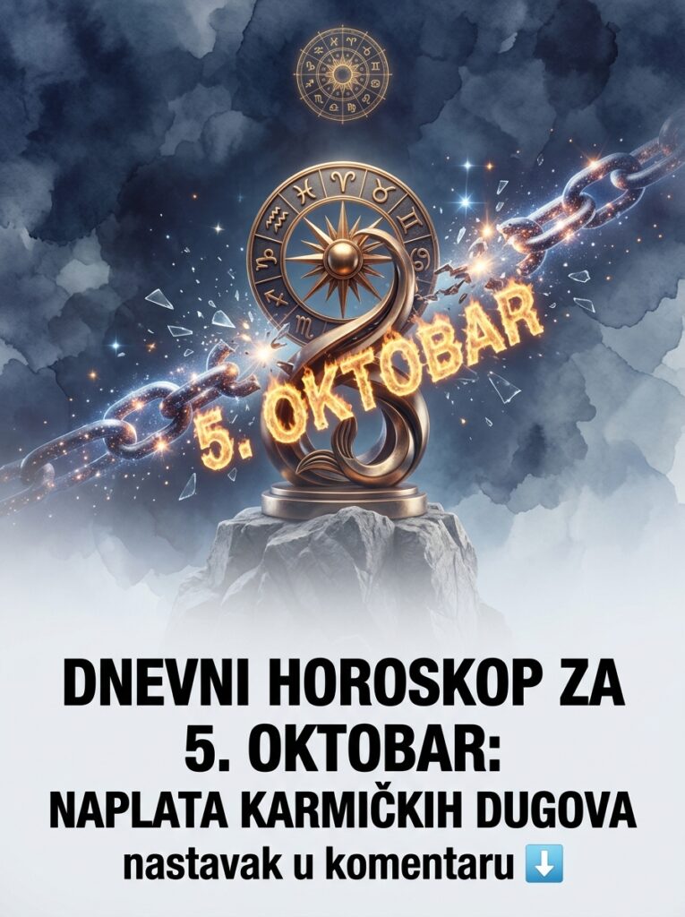 DNEVNI HOROSKOP ZA 5. OKTOBAR: Surova naplata karmičkih dugova i prekid svih iluzija! (Lav, Rak, Vaga)